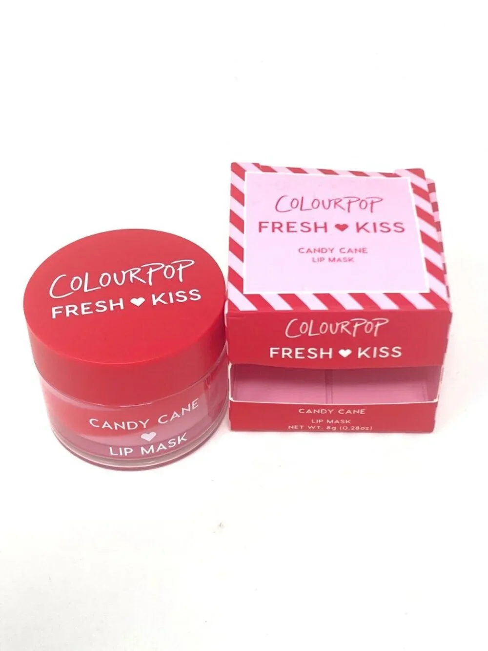 ColourPop Fresh Kiss Lip Mask - Candy Cane - 0.28oz Hydrating Holiday Flavor